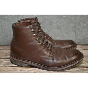 Allen Edmonds Higgins Mill Boots Mens Size 10 Brown Leather Dainite Weatherproof